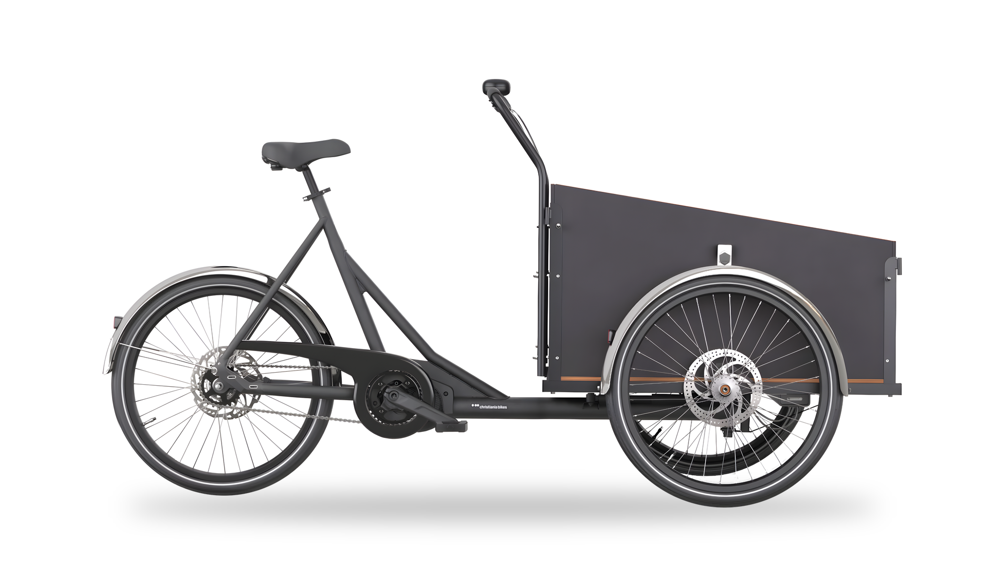 Christiania Bikes M1 med skrå kasse i sort