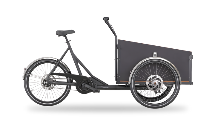 Christiania Bikes M1 med skrå kasse i sort