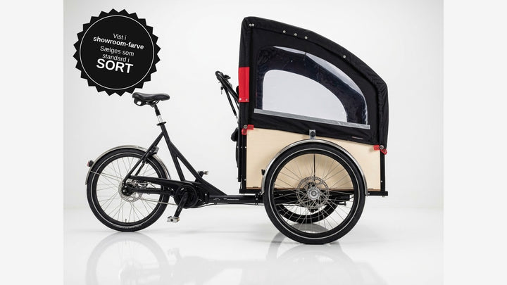 Christiania Bikes M1 Skrå – vist i showroom-farve (creme) – sælges som standard i sort