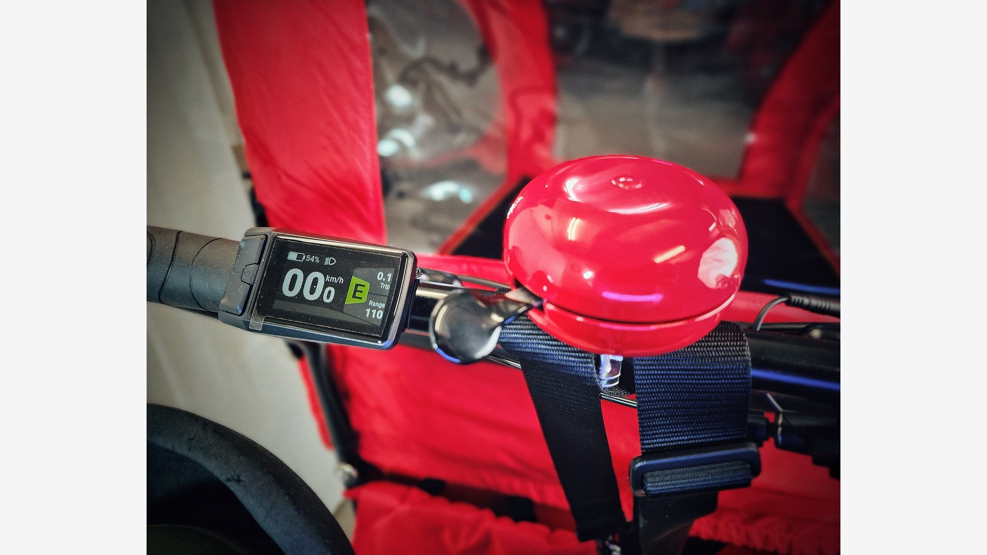 Christiania Bikes R1 Straight – display og ringeklokke